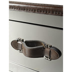 Howard Steel/Leather Chest Of Drawers