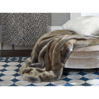 Blue Fox Faux Fur Throw