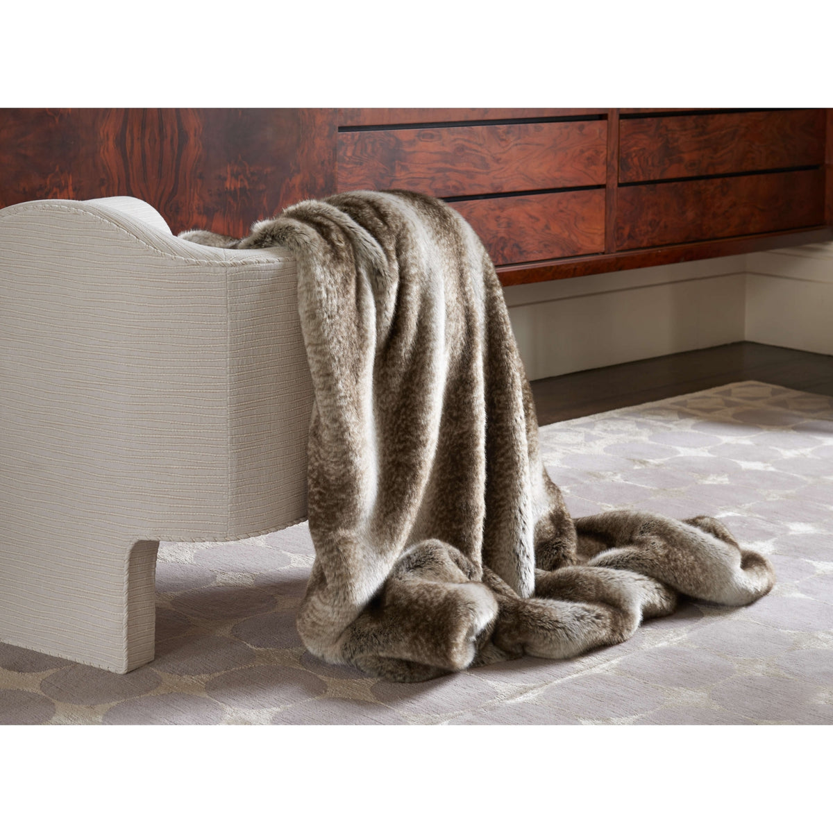 Mink Faux Fur Throw