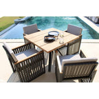 Horizon and Alaska 4 Seat Dining Set