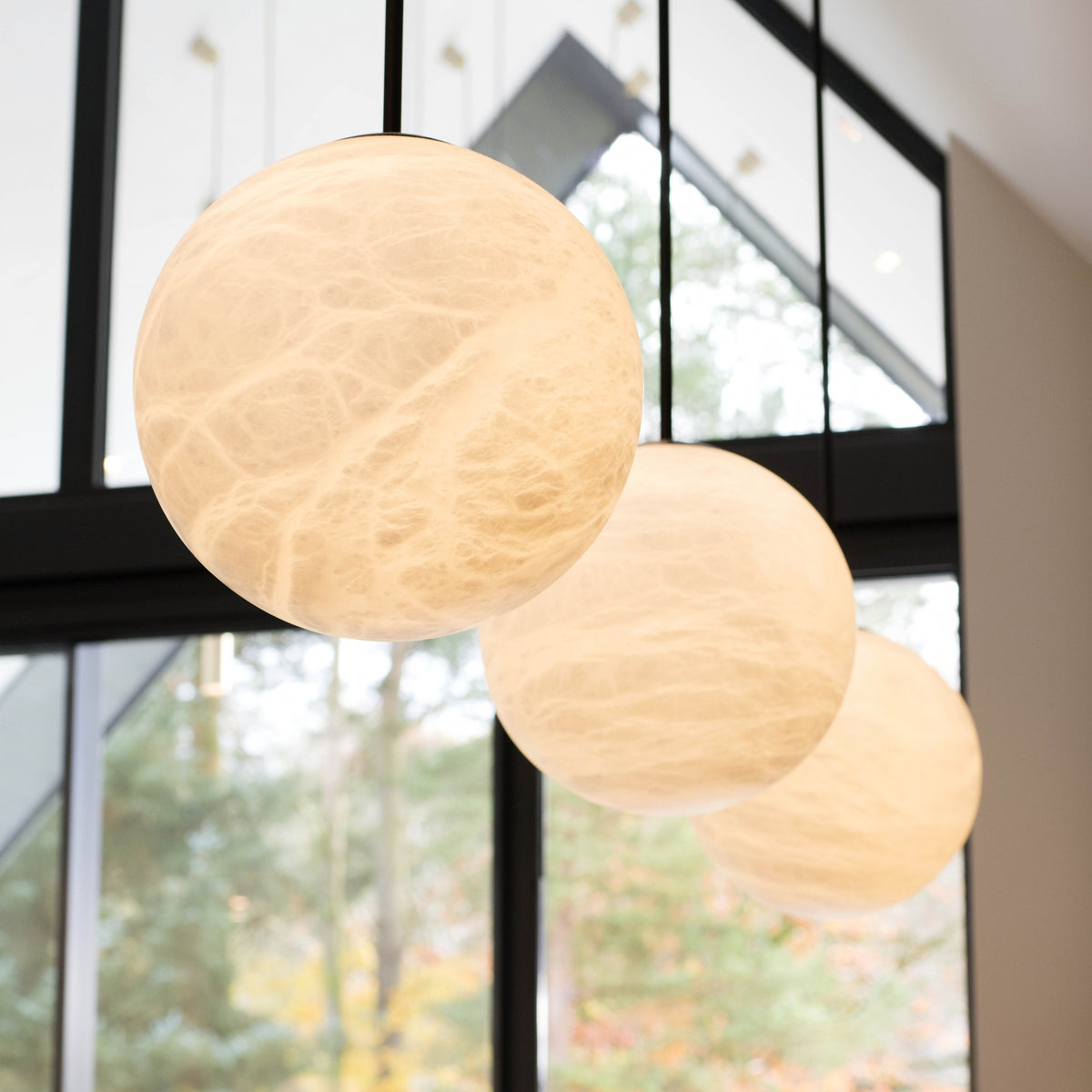 Orion Alabaster Pendant Light - Set Of 3