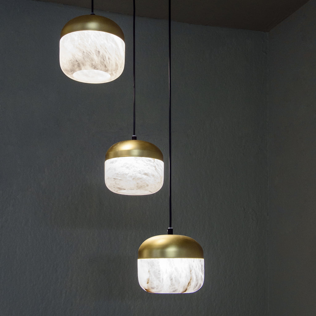 Helios Alabaster Pendant Light Set Of 3