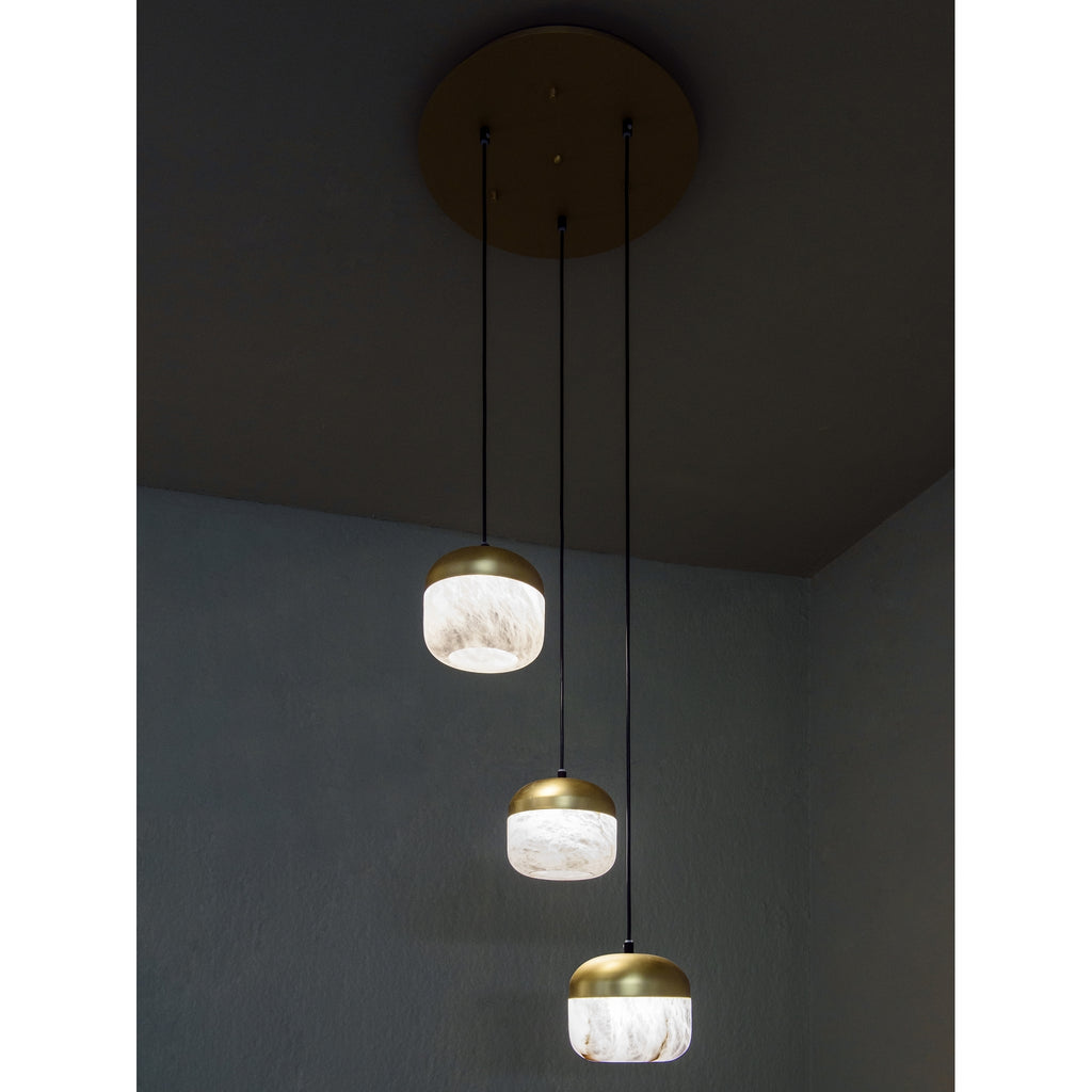 Helios Alabaster Cluster Light 3