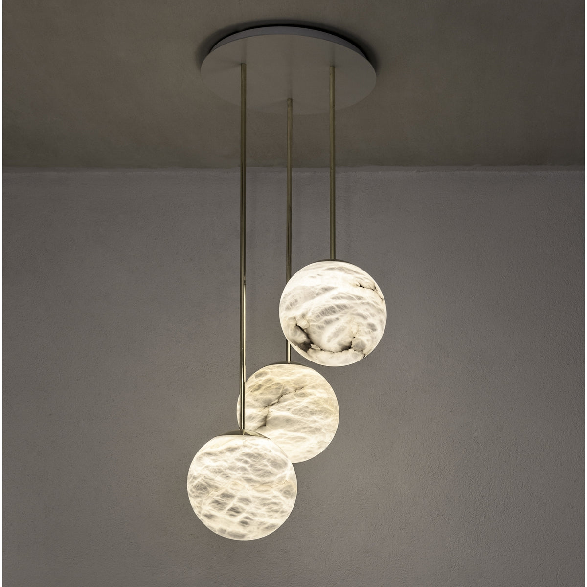 Orion Alabaster Cluster Light 6 Spheres