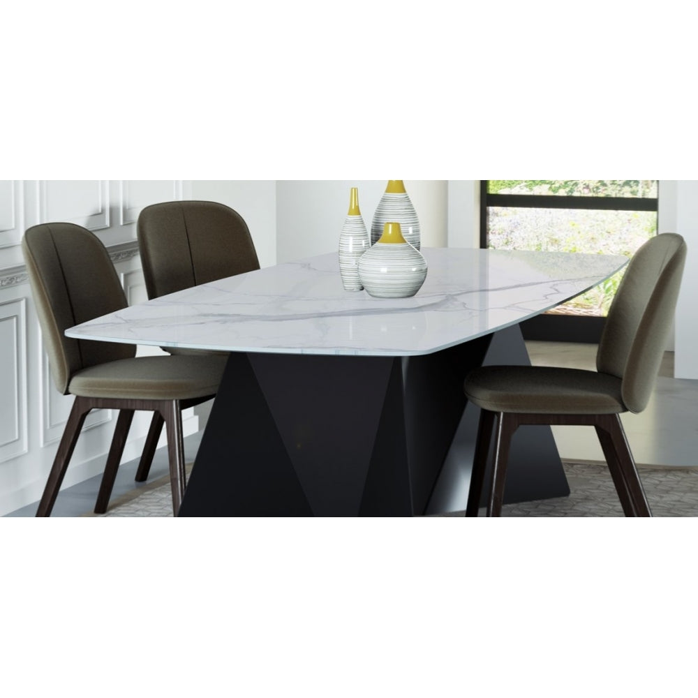 Euclide Rounded Corner Dining Table