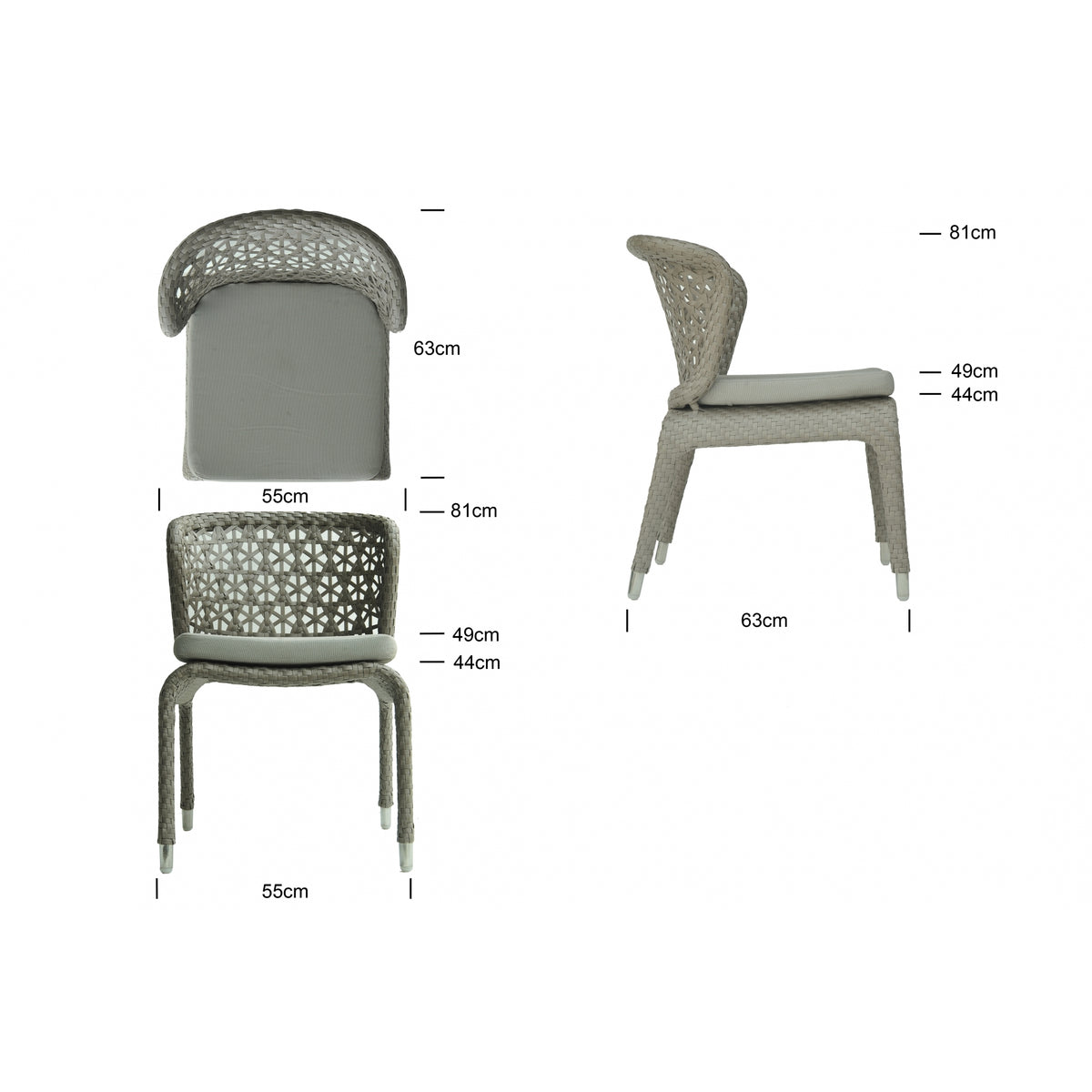 Journey and Alaska 6 Seat Dining Set