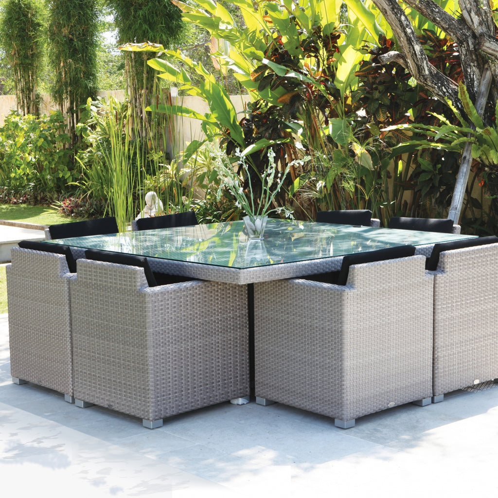 Pacific 8 Seat Square Dining Set