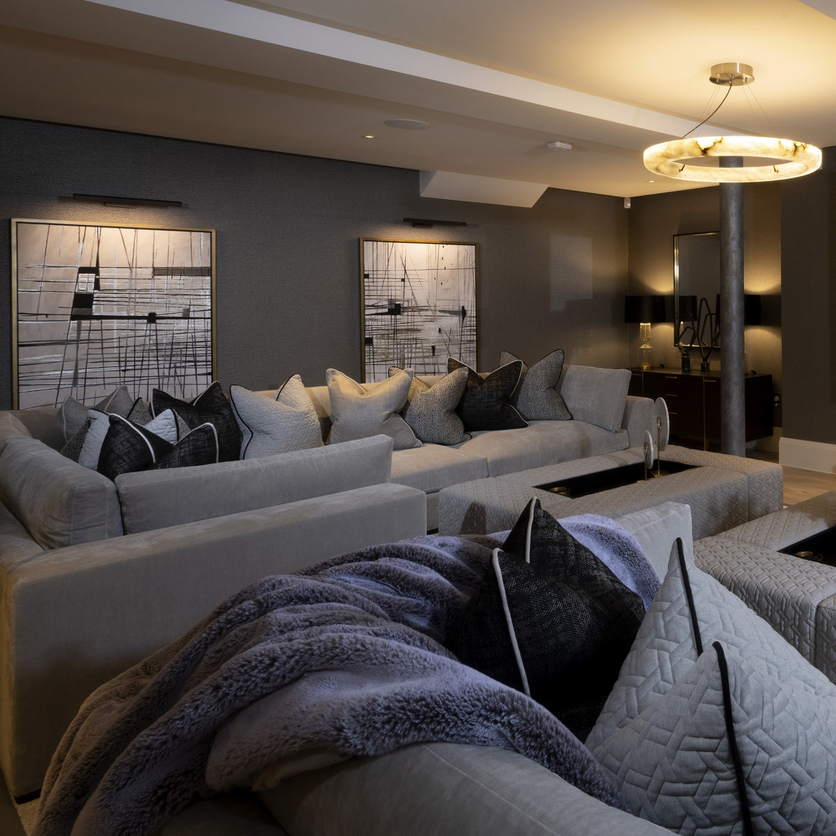 Torus Alabaster Pendant Light