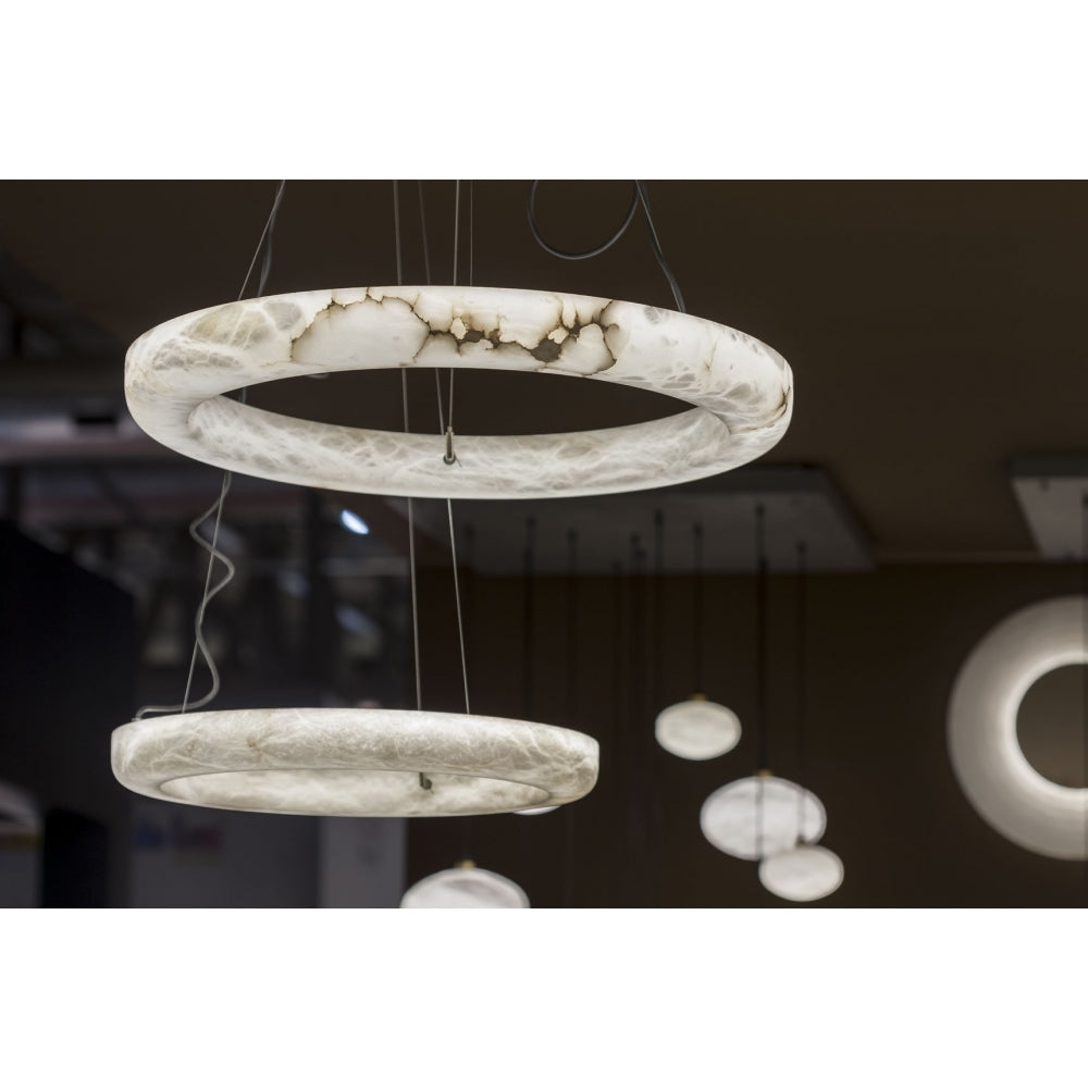 Torus Alabaster Pendant Light