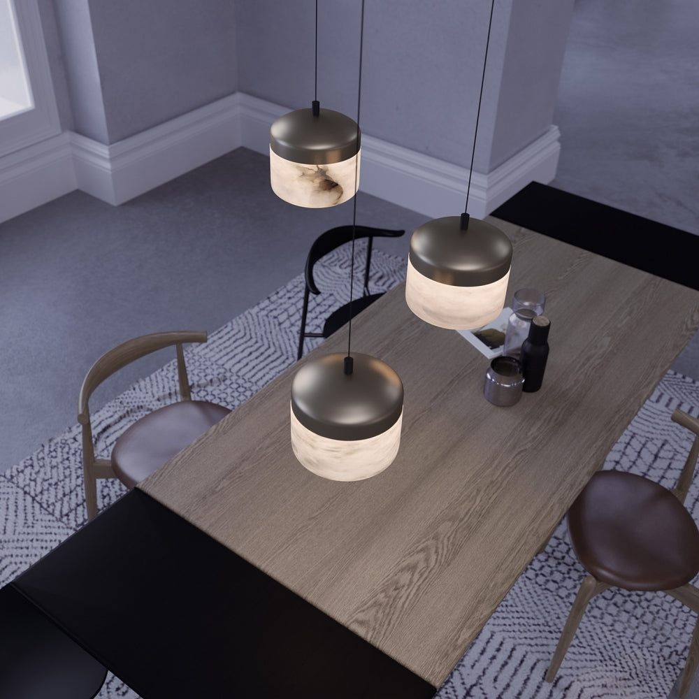 Helios Alabaster Pendant Light Set Of 3