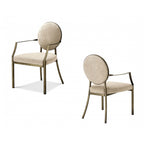 Pair of Scribe with arm Dining Chairs