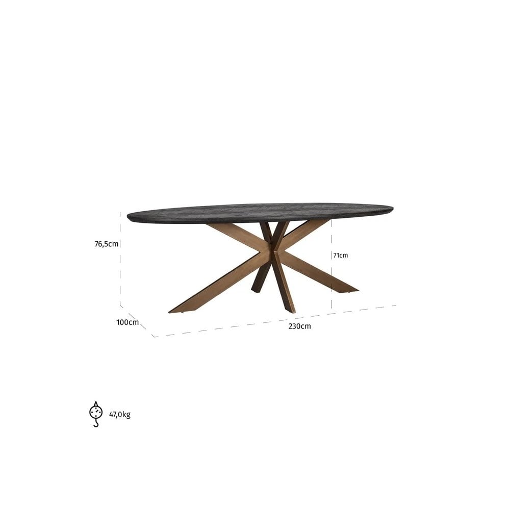 Blackbone Oval Dining Table