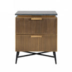 Ironville 2 Drawer Bedside Cabinet