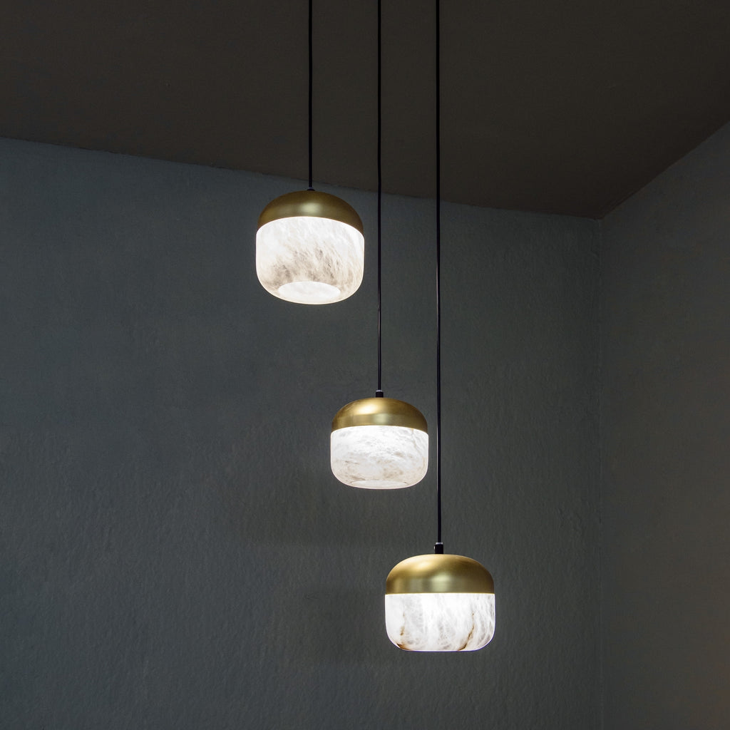Helios Alabaster Cluster Light 3