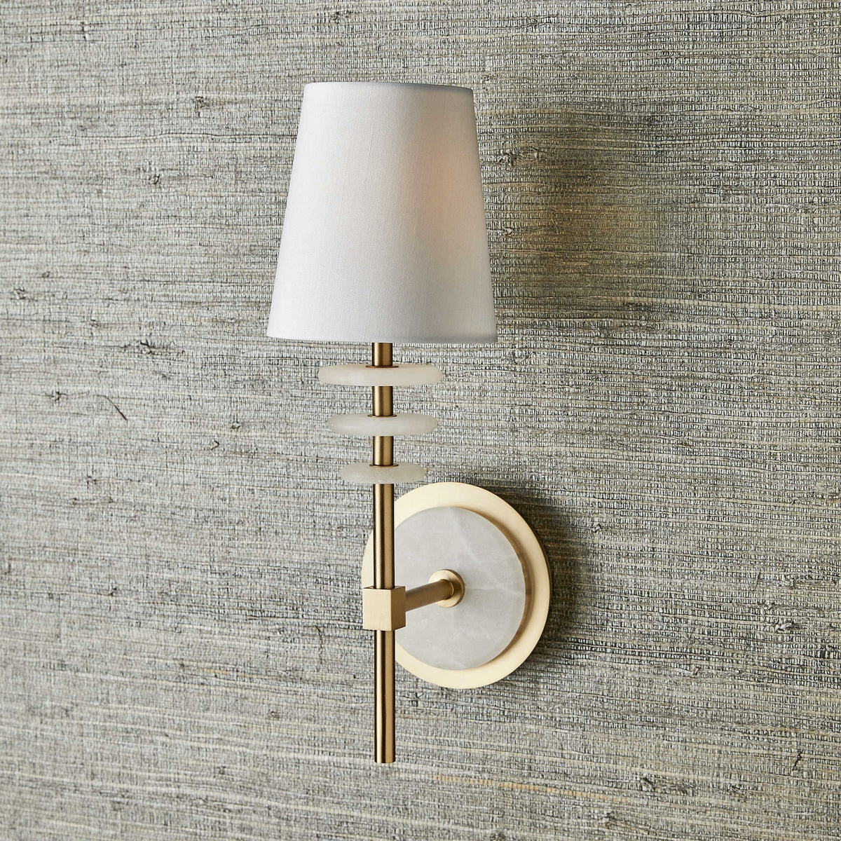 Alabaster Torch Wall Light