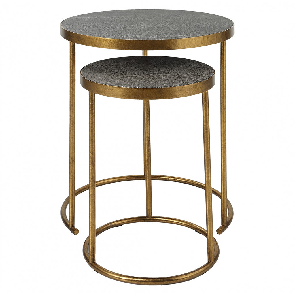 Aragon Brass Nesting Tables