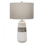 Comanche White Crackle Table Lamp