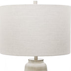 Comanche White Crackle Table Lamp