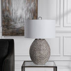 Cyprien Grey White Table Lamp