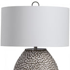 Cyprien Grey White Table Lamp