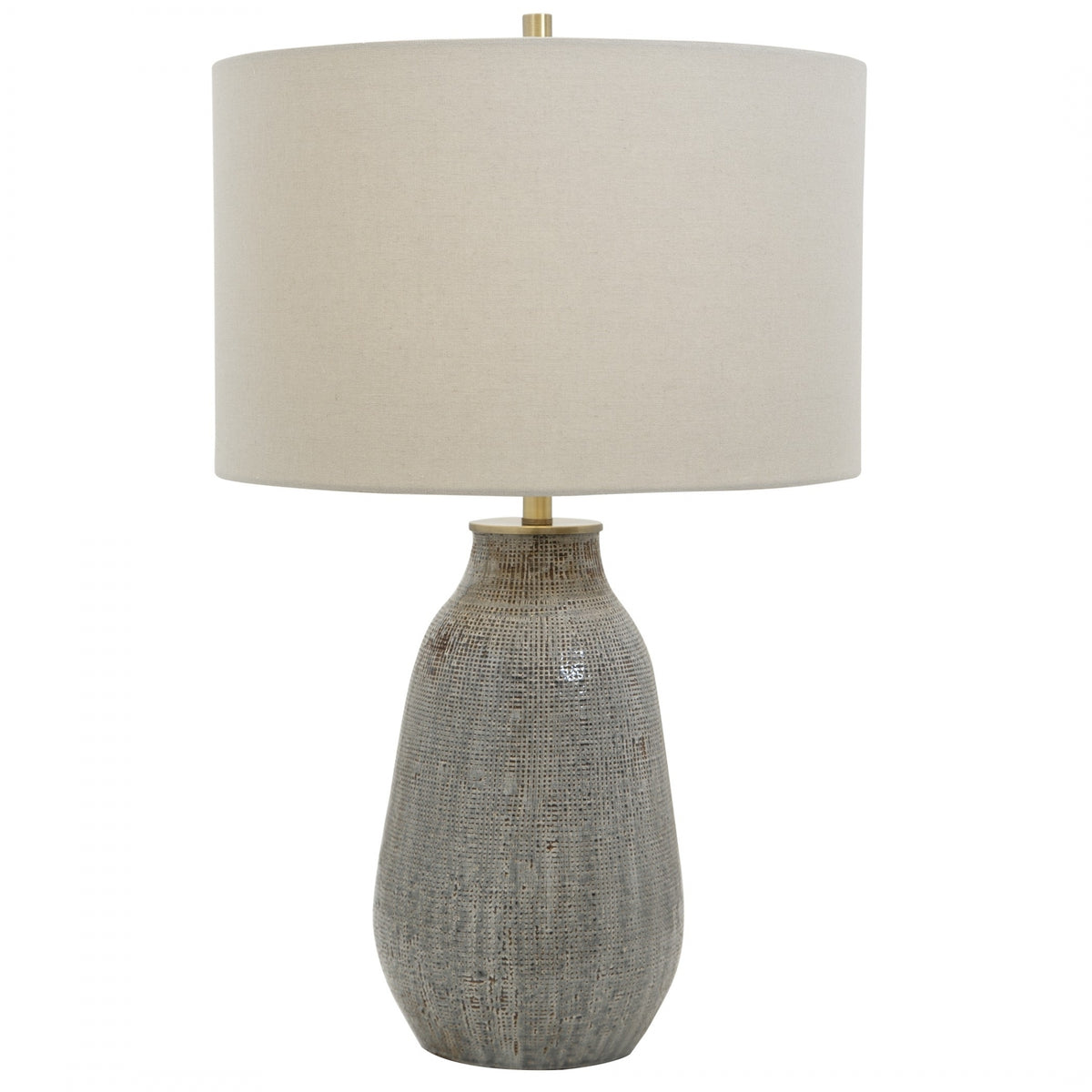 Monacan Grey Textured Table Lamp