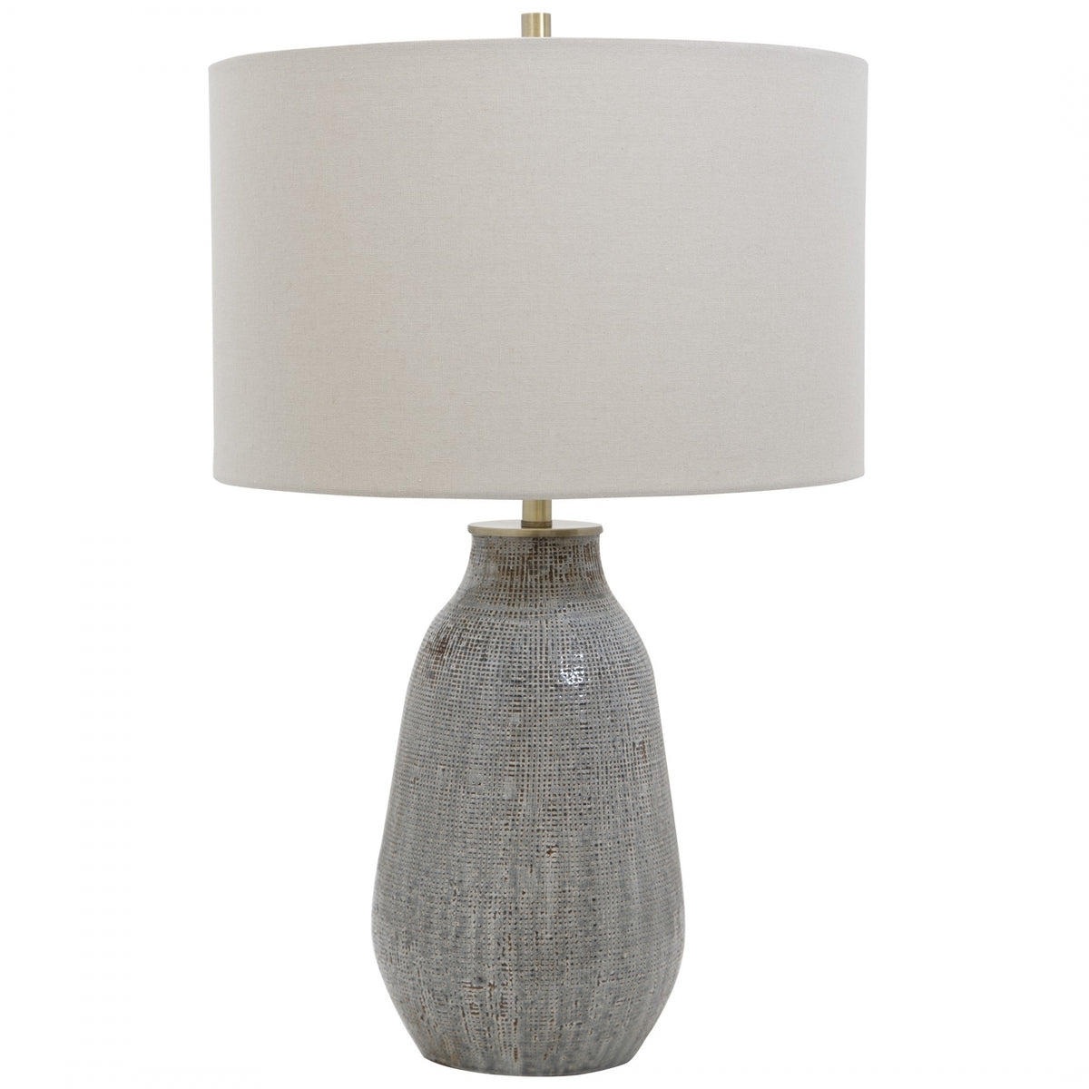 Monacan Grey Textured Table Lamp
