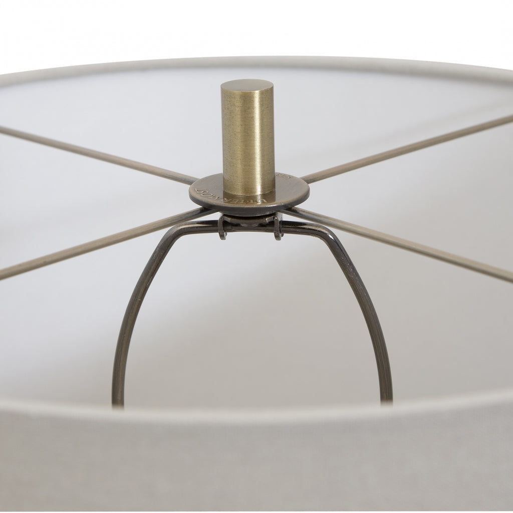 Monacan Grey Textured Table Lamp