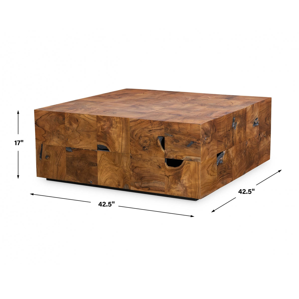 Teak Tac Toe Coffee Table