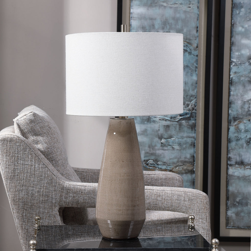 Volterra Taupe-Grey Table Lamp