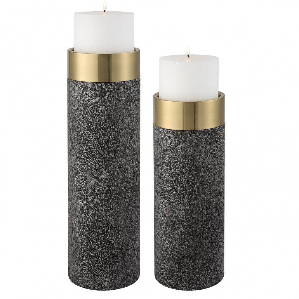 Wessex Grey Candleholders
