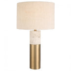 Gravitas Elegant Brass & Stone Lamp