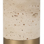 Gravitas Elegant Brass & Stone Lamp