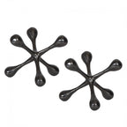 Harlan Black Nickel Objects Set Of 2
