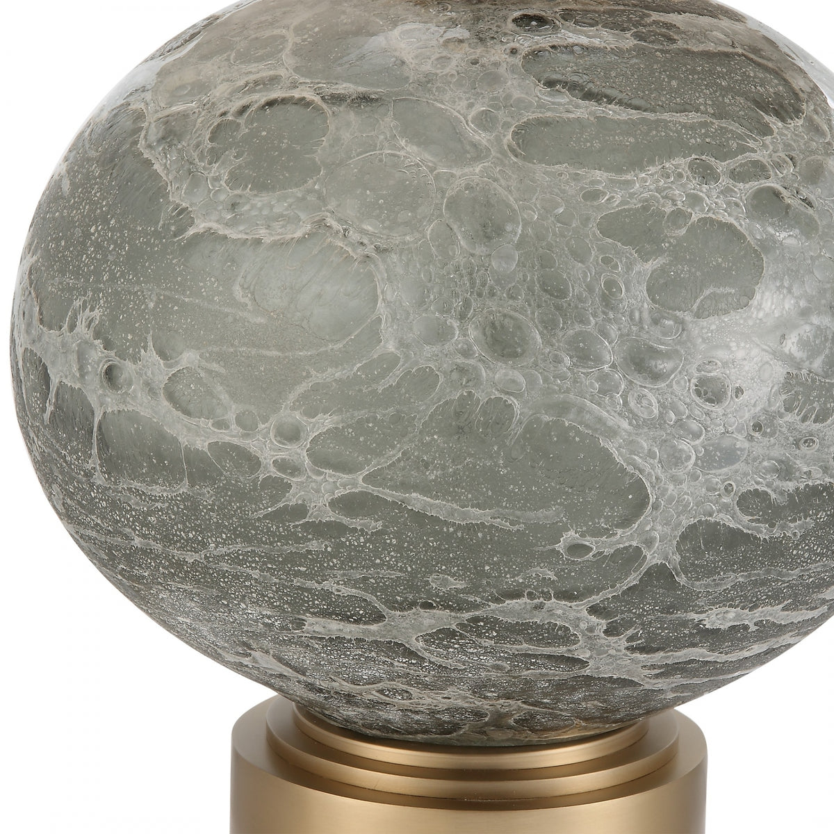 Lunia Grey Glass Table Lamp