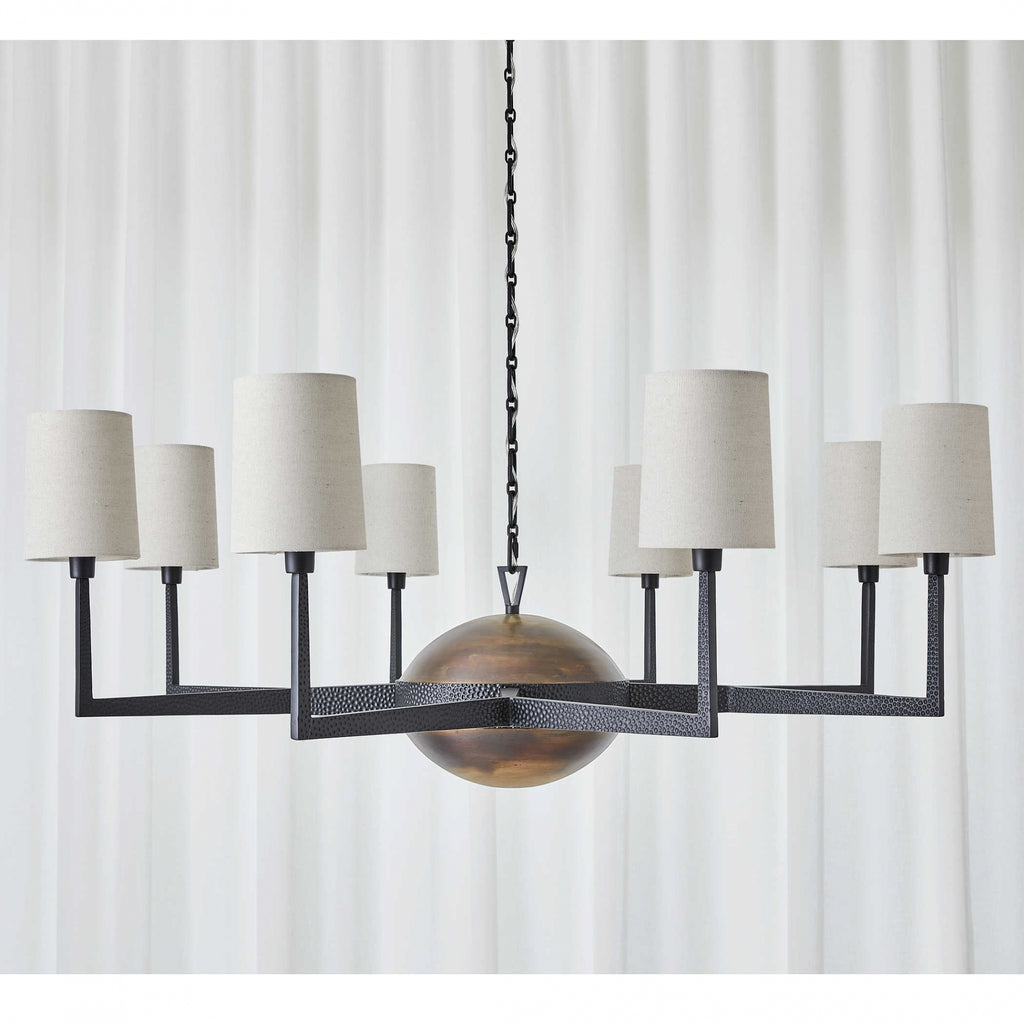 Open Arms 8 Light Chandelier