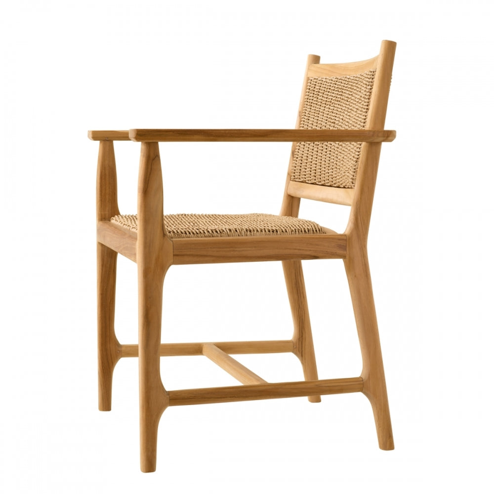 Pair Of Pivetti Outdoor Dining Chairs With Arms