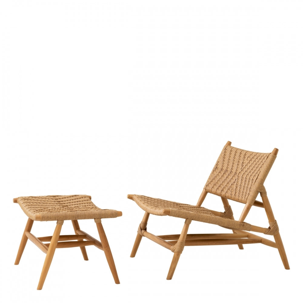 Laroc Outdoor Chair And Foot Stool