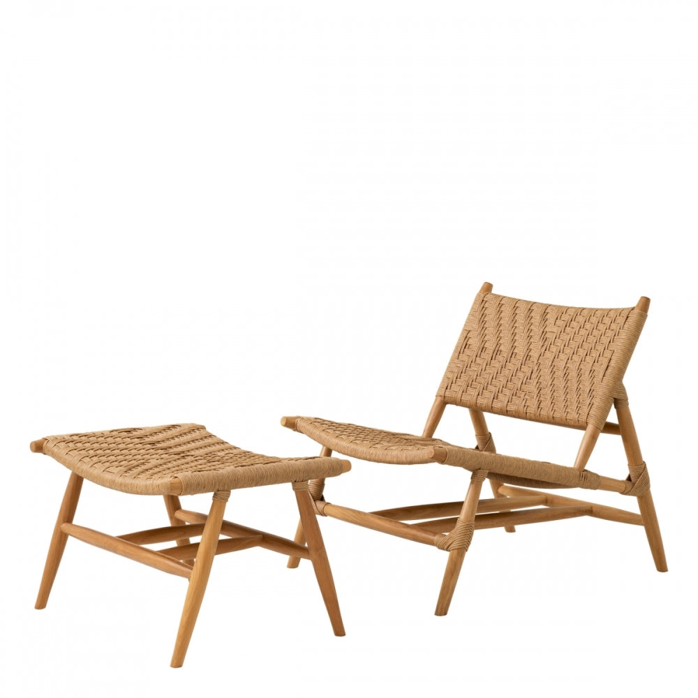Laroc Outdoor Chair And Foot Stool
