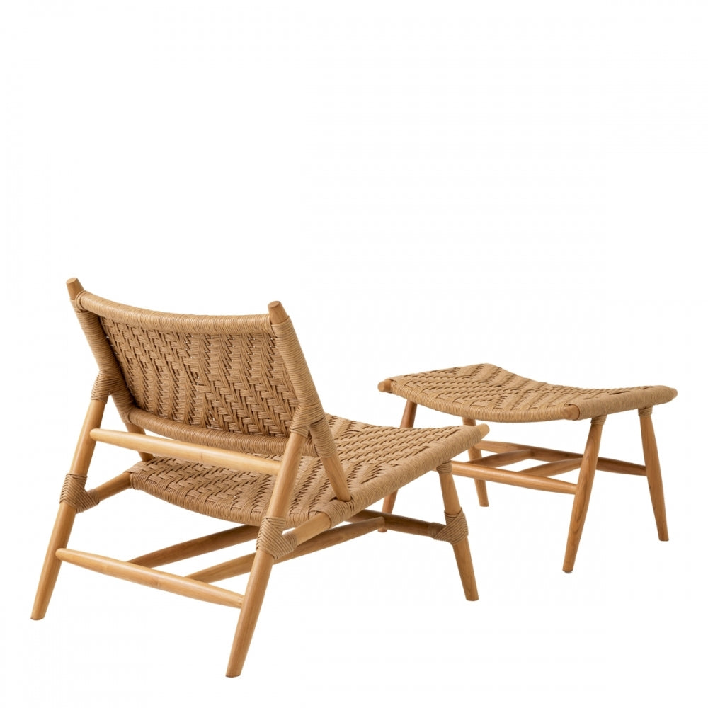 Laroc Outdoor Chair And Foot Stool