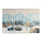 Crashing Waves Abstract Art Set Of 3