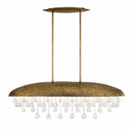 Downpour Brass & Glass Droplet Pendant