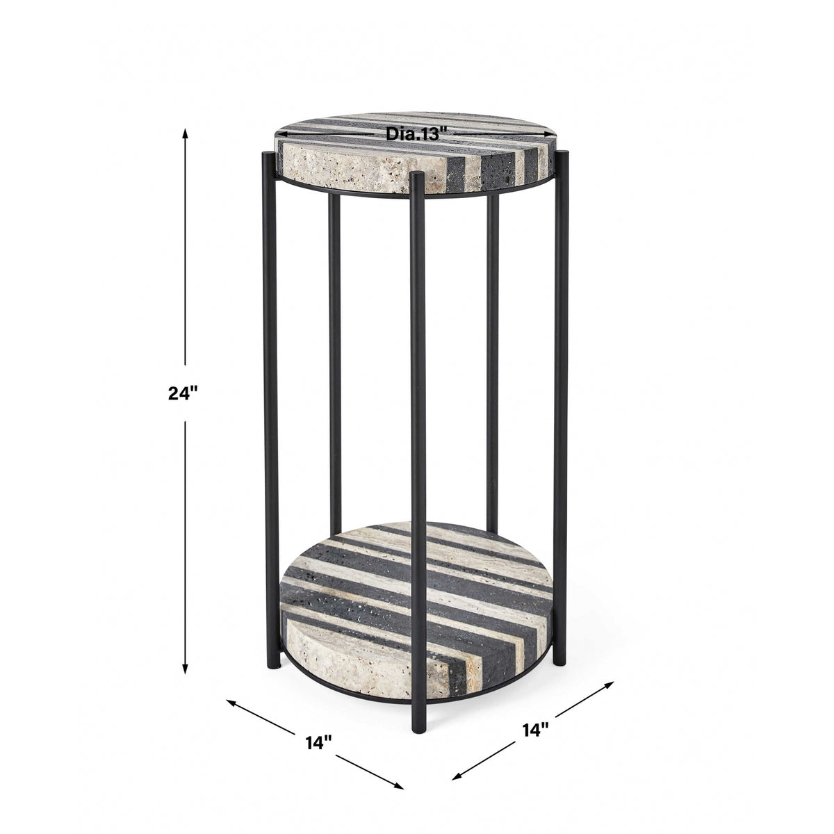Strie Accent Table
