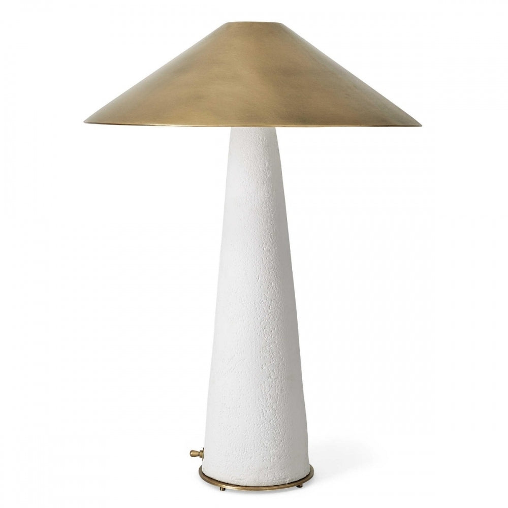 Too Coolie Table Lamp White & Brass
