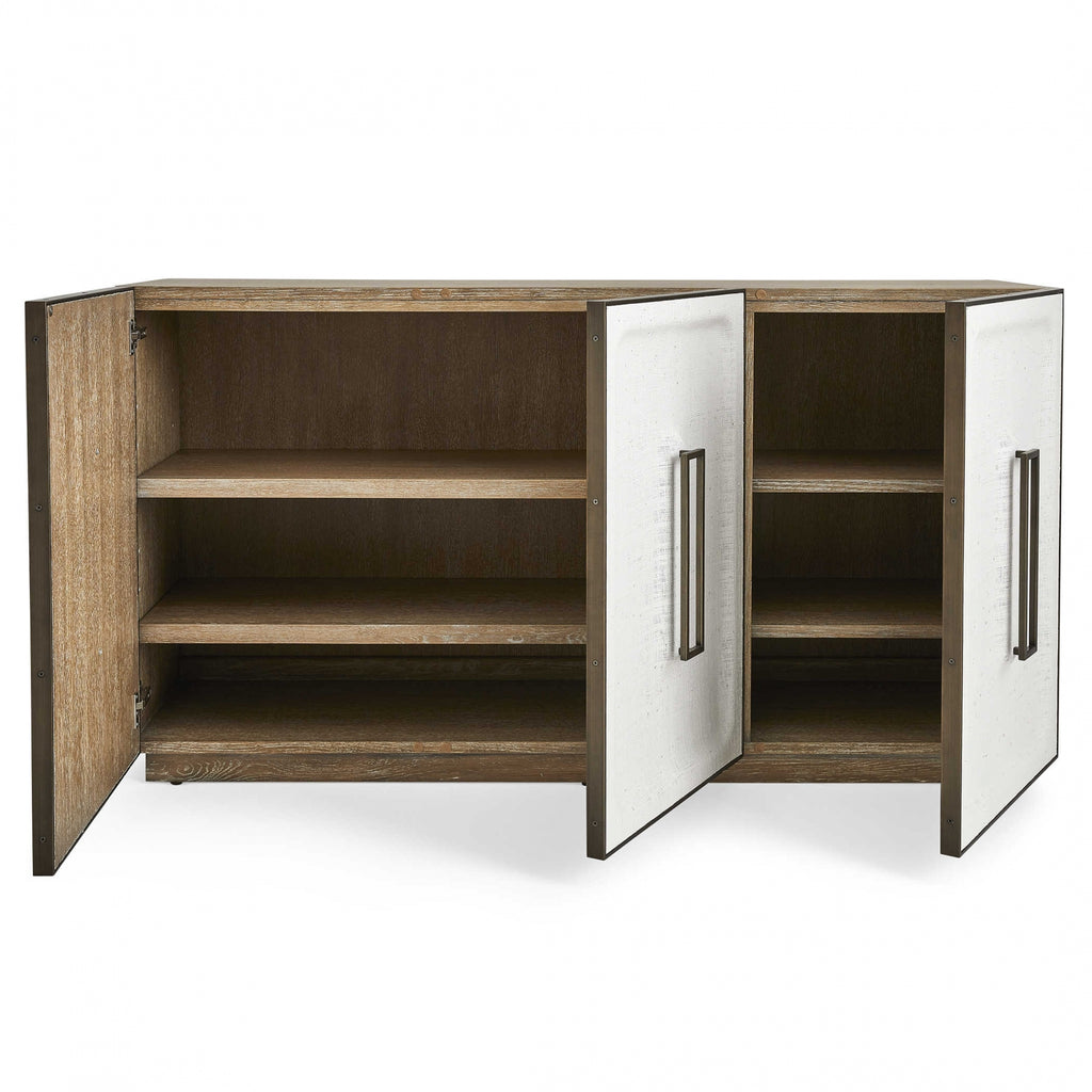 White Linen 3 Door Cabinet