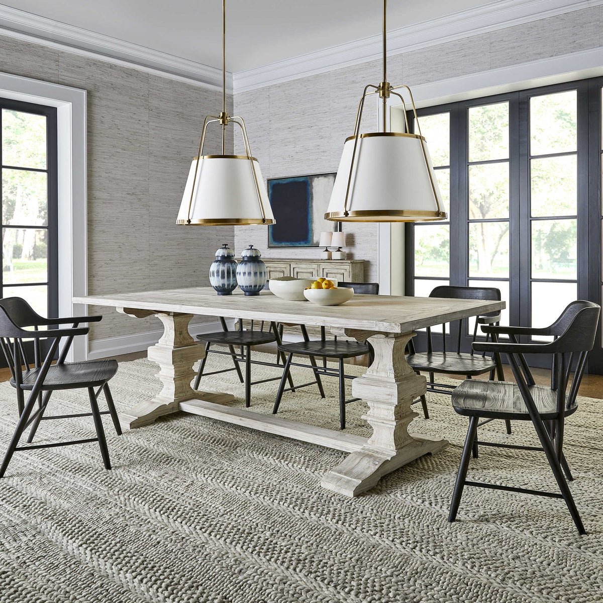 Leather Classic 4 Light Pendant