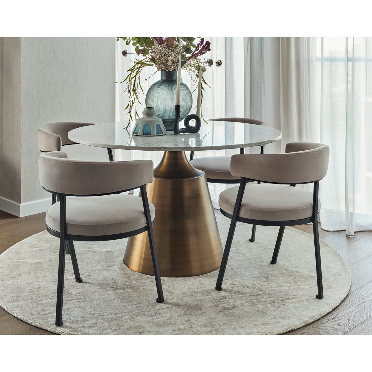 Pair Of Bonnet Dining Chairs