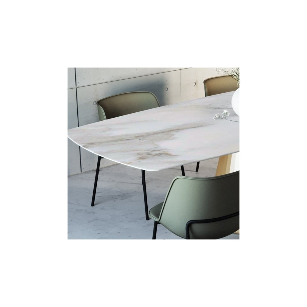 Dorico Rounded Corner Dining Table