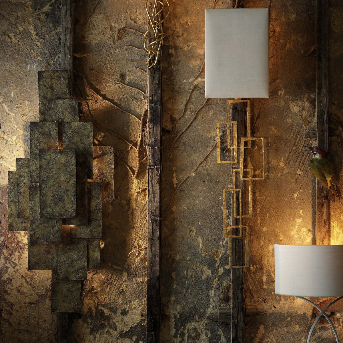 Steel Plates Wall Light