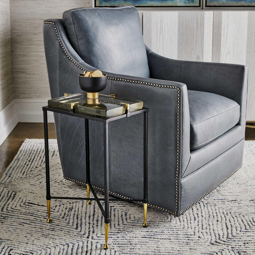 Ice Block Rectangular Accent Table