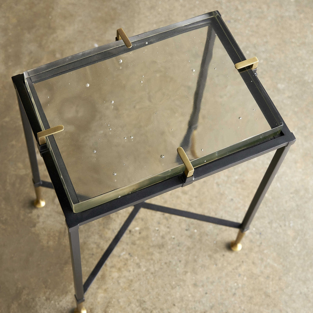 Ice Block Rectangular Accent Table